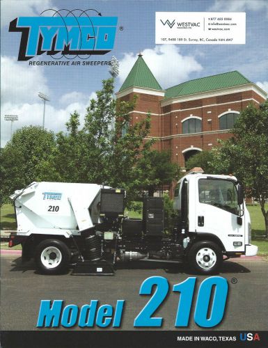 Equipment Brochure - Tymco - 210 - Regenerative Air Sweeper - 2009 (E3003)