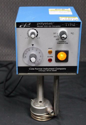 Cole parmer polystat water bath heater model 1252-00 circulator heats &amp; stirs for sale