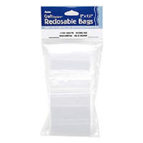 100 CLEAR 2&#034; x 1.5&#034; Plastic RECLOSABLE Poly Zipper BAGS