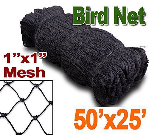 Bird Netting 25&#039; X 50&#039; Net Netting For Bird Poultry Avaiary Game Pens 1&#034; Hole-44