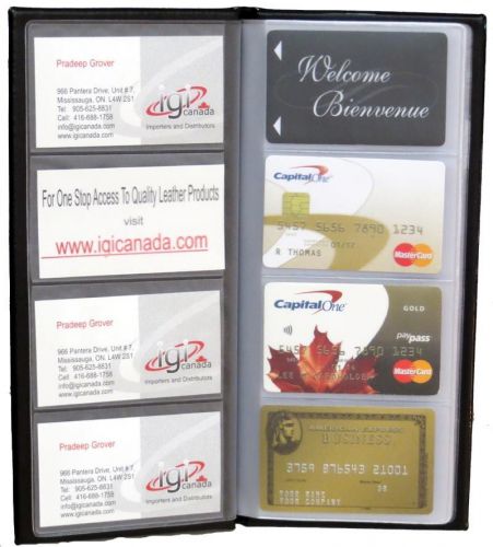 Business card/ credit card organizer holder black- #9712 for sale