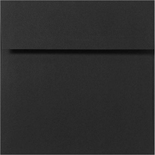 Envelopes.com 5 x 5 Square Envelopes - Midnight Black - Pack of 50