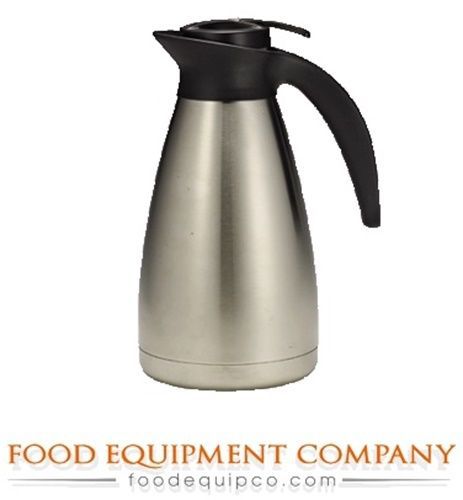 Tablecraft 750 Coffee Decanter 50 oz. plastic thumb press stainless steel -...