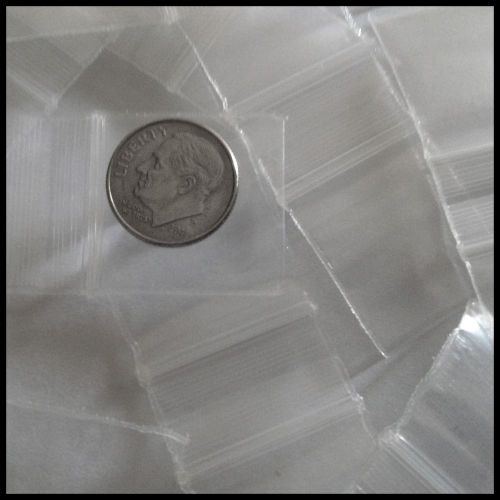 Top Quality Mini Ziplock 100 Bags 1010 Clear Plastic Apple Brand Baggies 1&#034; X 1&#034;