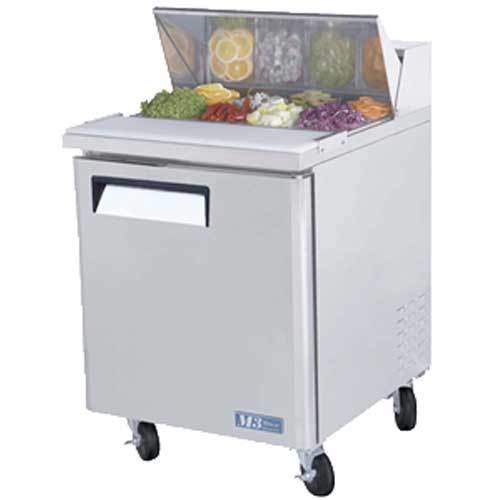 Turbo MST-28 Refrigerated Counter, Sandwich Salad Prep Table, 1 Door, Includes (