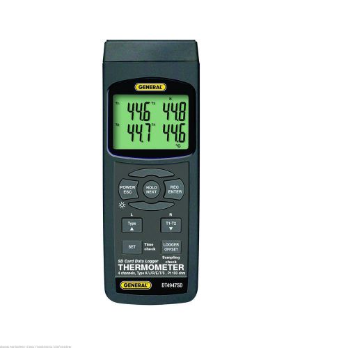 Data Logging 4 Channel Digital Thermometer W/ SD Card