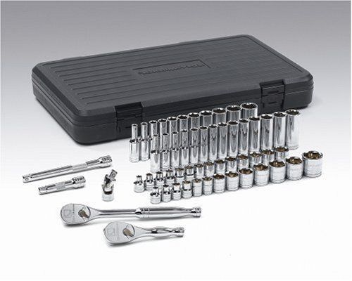 Brand New GearWrench 57 Pc. 3/8&#034; Drive 6 Point SAE/Metric Socket Set 80550