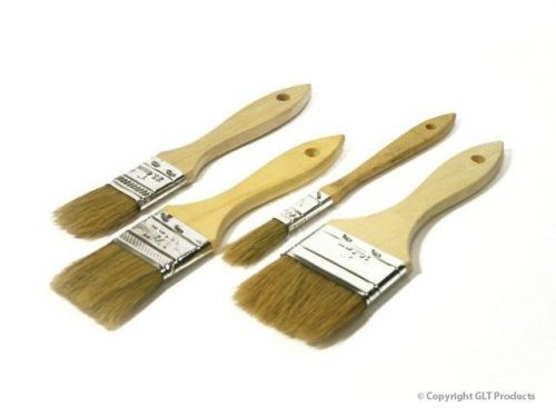 12 PC 4&#034; HEAVY DUTY PAINT BRUSHES Chip Brush Adhesives Paint Stain Disposable
