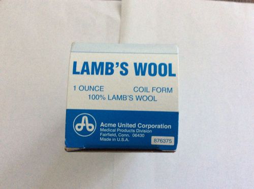 ACME LAMB&#039;S WOOL 100% WOOL 1 OUNCE COIL FORM