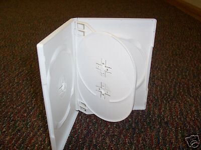 500 SLIM QUAD DVD CASES, WHITE -  PSD76