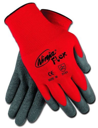 12 pair mcr ninja flex nylon shell w/ latex coated work gloves size: medium for sale
