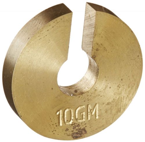 Ajax Scientific Brass Material Slotted Weight 10 Grams and For Calibration