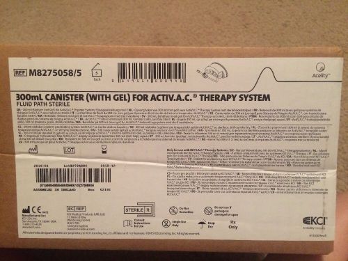 KCI 300 mL Canister (with Gel) for ActiV.A.C. Therapy System (3 Pack)