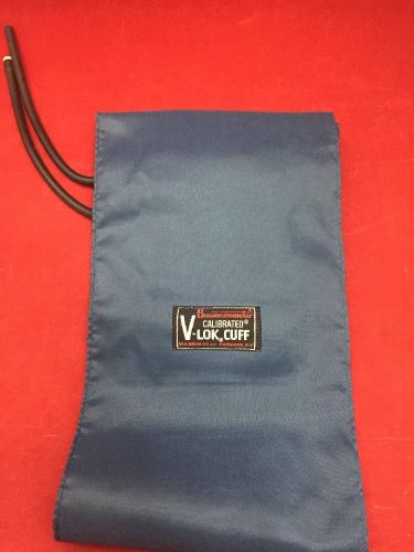 BAUMANOMETER Calibrated V-Lok Cuff Inflation Bag Giant Thigh Blue Good Condition
