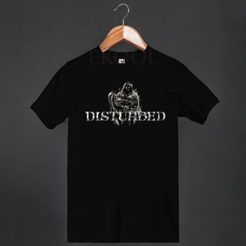 Disturbed Fire Behind Evil Smiley Distressed Face T-Shirt Band Merch