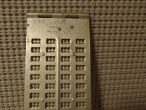 vintage braille Howe Press Perkins Model 137 braille punch
