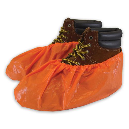 Shubee® waterproof shoe covers - orange (40 pair) for sale