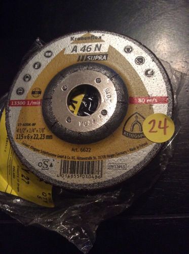 Lot of 5 cling spor a 46 n supra 4 1/2x1/4x7/8 grinding wheel for sale