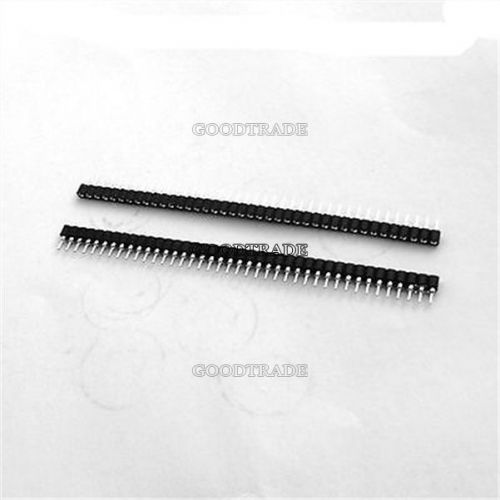 3pcs round single row pin header 1x40 pin socket female new diy ic develope h1 for sale