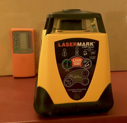 CST/Berger LMH GR LaserMark Automatic Self-Leveling Rotary Laser+Reciever &amp; Case