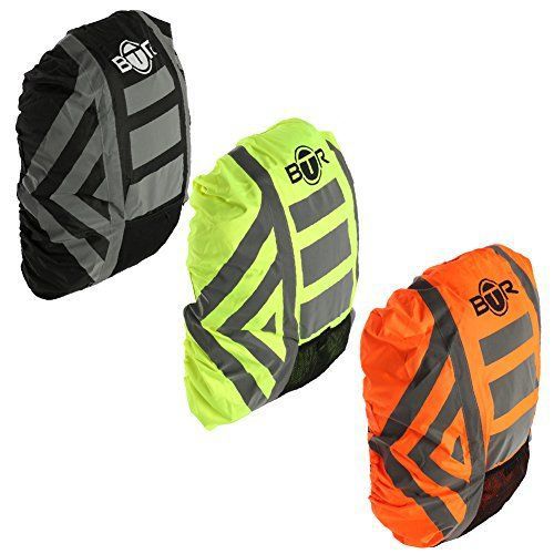 BTR Premium Backpack / Rucksack Cover Black. High Visibility and Waterproof 300D
