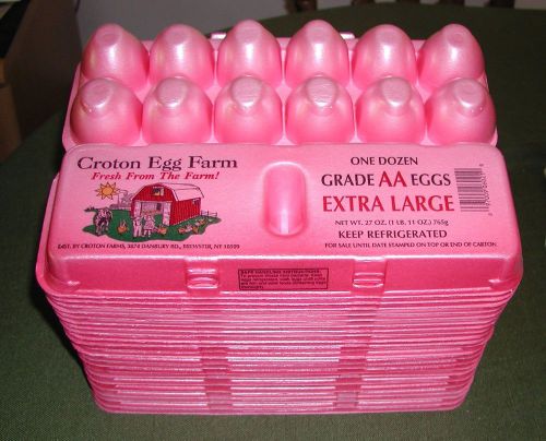 25 FOAM EGG CARTONS, all alike, all extra large,used one time,clean