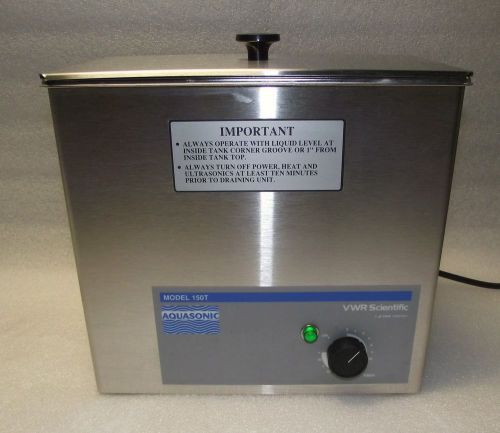 Vwr scientific aquasonic 150t ultrasonic cleaner - mint! w/ warranty! for sale