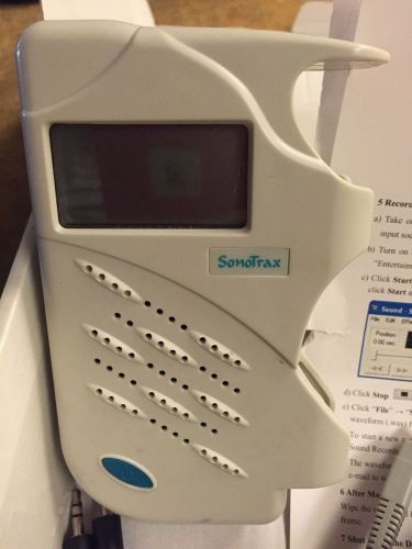 Sonotrax pro Fetal  Heart Doppler FDA , 3MHZ, audio recorder