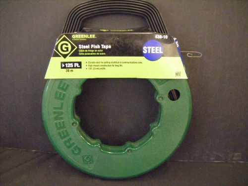 Greenlee 125&#039; steel fish tape 438-10 new 125&#039;x1/8&#034;x0.060&#034; for sale