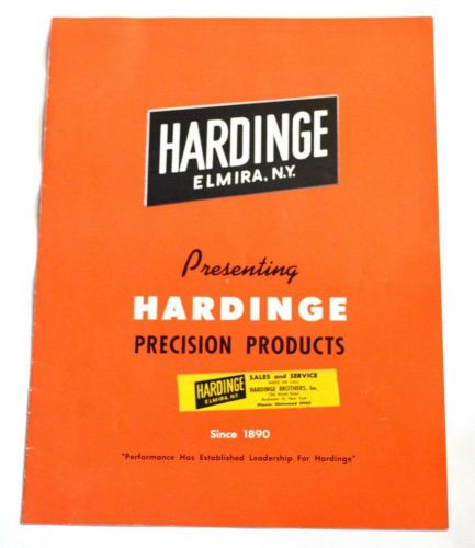 HARDINGE 435510 PRECISION PRODUCTS BROCHURE