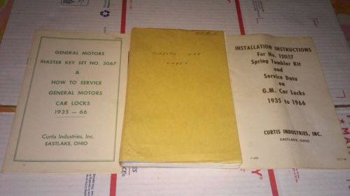 vintage locksmith books domestic car codes Ford Dodge Chevy Willys Jeep GM ++