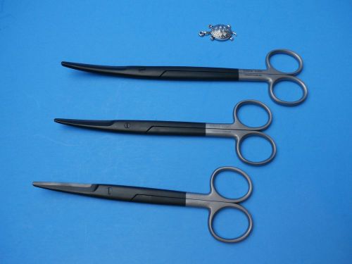 T/C Mayo Scissors 6,7,8&#034; CVD(Set of 3)Surgical Instruments (Turtle-German)