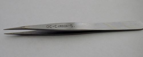 Very Strong &amp; Pointed Tweezer Style OC Carbon Steel Made In Italy