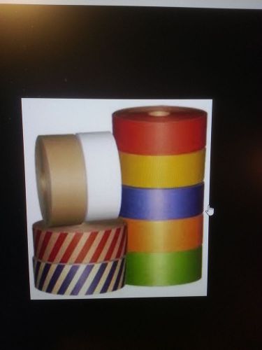 Gummed tape yellow non reinforced 10 rolls 600 ft 25.00 a case ! 3&#034; wide  patco for sale