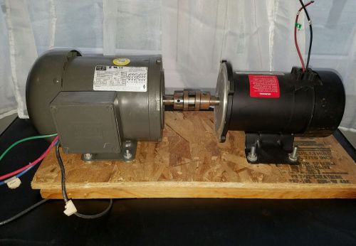 WEG 1/4 HP mounted w/ Dayton Permenant Magnet DC 1/4 HP motors