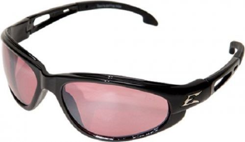 Edge Dakura Safety Glasses Black Frame with Rose Mirror Lens