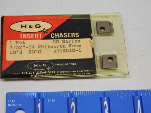 H &amp; G CHASERS  00  SIZE 7/32&#034;-24 RIGHT HAND  WHITWORTH
