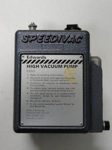 Edwards Speedivac ES50 Vaccum Pump