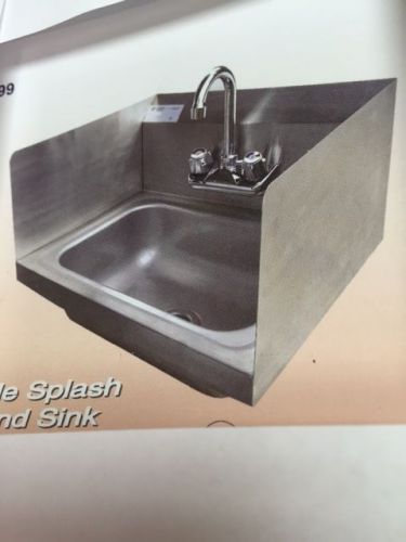 SIDE SPLASH HAND SINK WITH FAUCET
