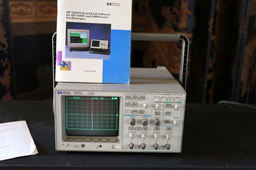 HP / Agilent 54601A 4-channel 100 MHz Oscilloscope + 2 New Probes. Very clean
