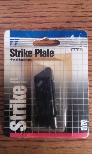 Wright Products V777STBL Black Strike Plate