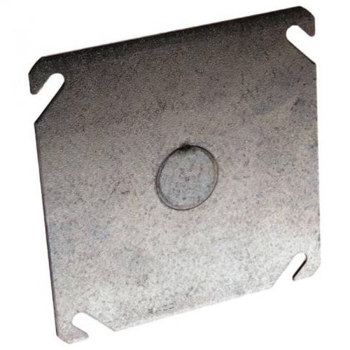 Hubbell Square Flat Cover Blank 1/2&#034; Center Knockout HUBBELL ELECTRICAL PRODUCTS