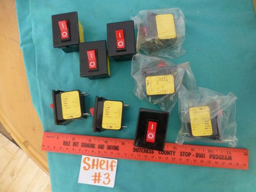 LOT 9 airpax breaker switch 203-11-5562-1 10-12.5 amps 250v 50/60 hz 4170637 D64