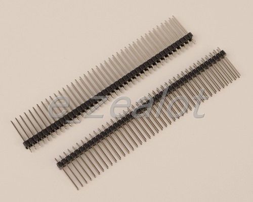 10pcs new 2x40pins 2.54mm double row male pin header 19mm extended pin for sale