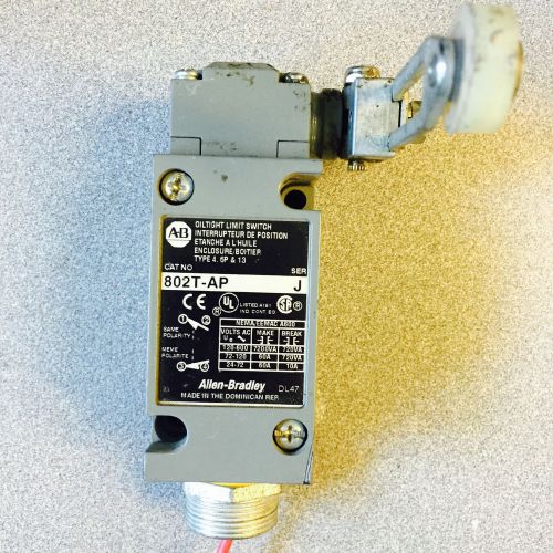Allen Bradley Oiltight Limit Switch 802T-AP SER J