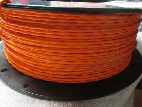 465033-3 2 Conductor 20 awg. SPC Wire with Silver Plated Shield Orange 500ft.
