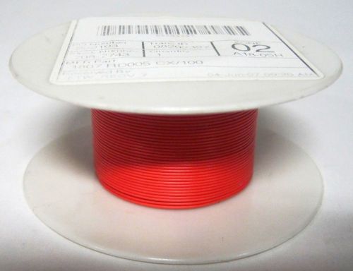 Alpha wire hook up solid 26awg red wire 100&#039; 1807 rd005 cx/100 nnb for sale