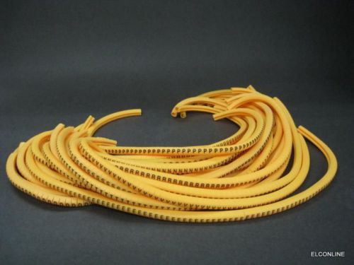 EC-1 #k7 Yellow Cable Wire Markers Letter &#034; A - Z  &#034; 2600 pcs /Lot