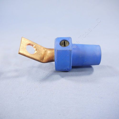 Leviton blue 16 series cam female terminal connector angled 400a 600v 16f21-b for sale