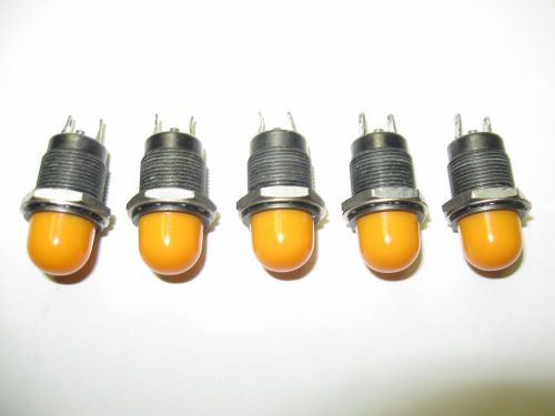 5pc vintage dialight dialco ? panel mount indicator lights for sale